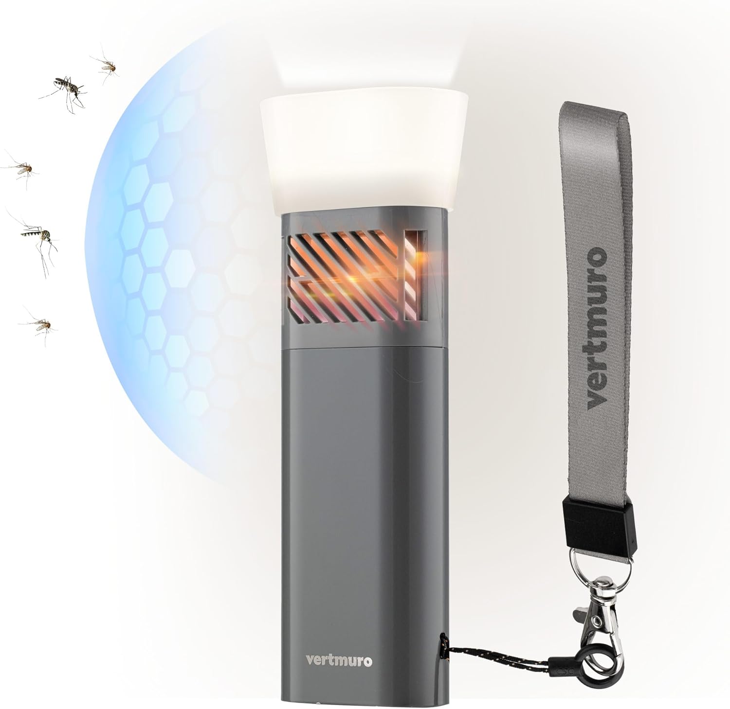 Mosquito Repeller for Outdoors, Mosquito Repellent Flashlight with 6000 mAh Ultra Capacity, Mosquito Repellent Flashlight, Rechargeable Cordless Outdoor Camping Mosquito Repeller, Green