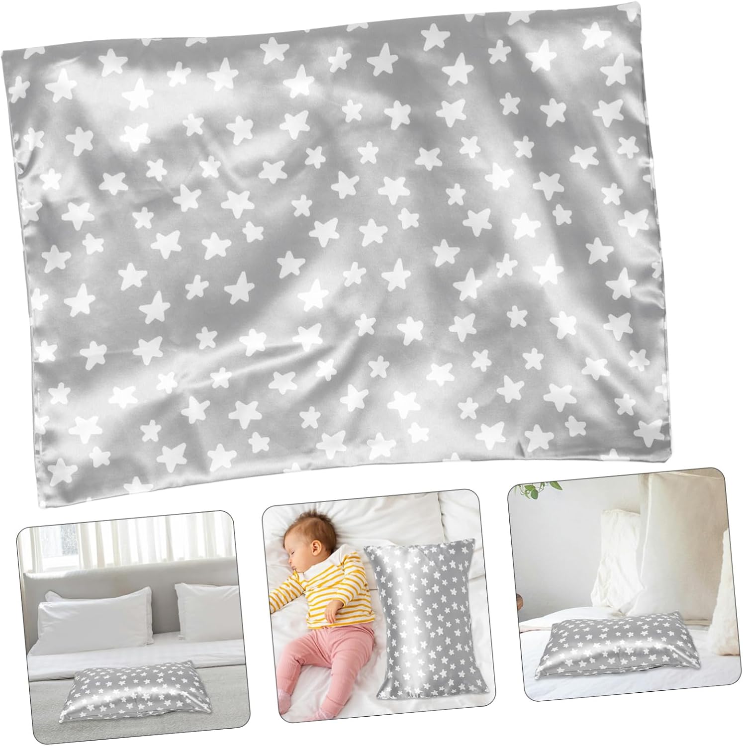 Travel Pillowcase for Boys and Girls Decorative Pillowcase Envelope Closure Ultra-Smooth for Hair