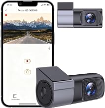 1080p Dash Cam Front, 360° Rotating Dash Camera for Cars, Mini Dashcam with Built-in 5G WiFi, Super Night Vision, Loop Recording, G-Sensor, 24 Hours Parking Monitor, Support 128GB Max (Not Included)