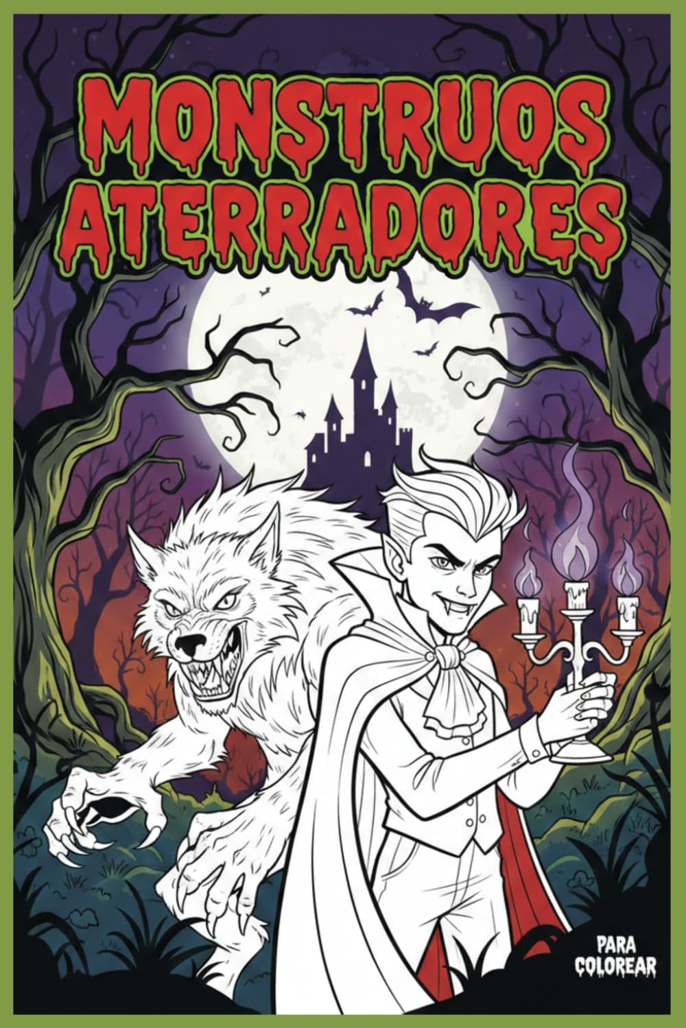 MONSTRUOS ATERRADORES: Monster Coloring Book for children aged 3 to 6