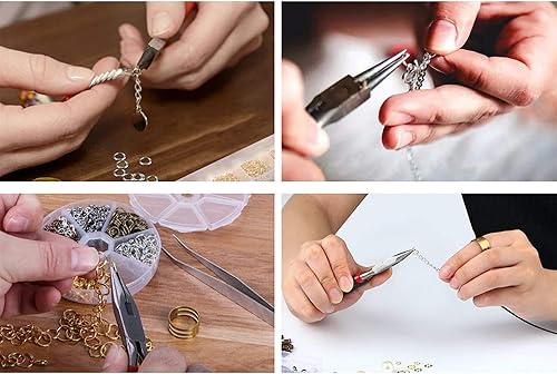 Miniatura 8 de Anillos de plata de ley para hacer joyas de 0.157 in, 0.197 in, 0.236 in, plata de ley 925, anillos de salto abiertos para bricolaje (60 unidades)