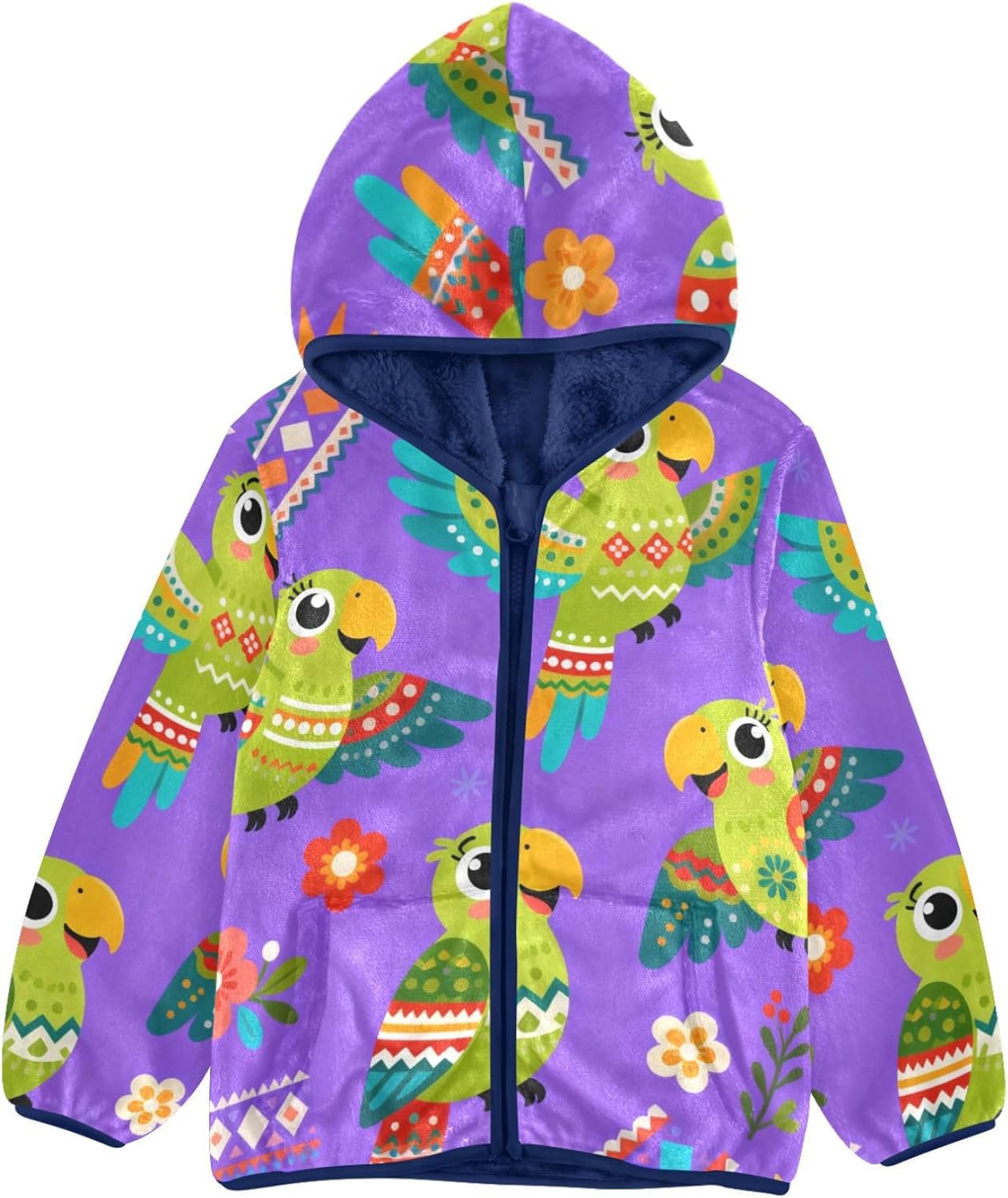GuoChe Colorful Parrot Light Jackets Toddler Outerwear Jackets & Coats
