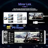 Vista 4 de Single Din Car Stereo Compatible Single Din Carplay Android Auto, 5.1 Inch METEESER Bluetooth Car Stereo with Backup Camera, 1 Din Touchscreen Radio