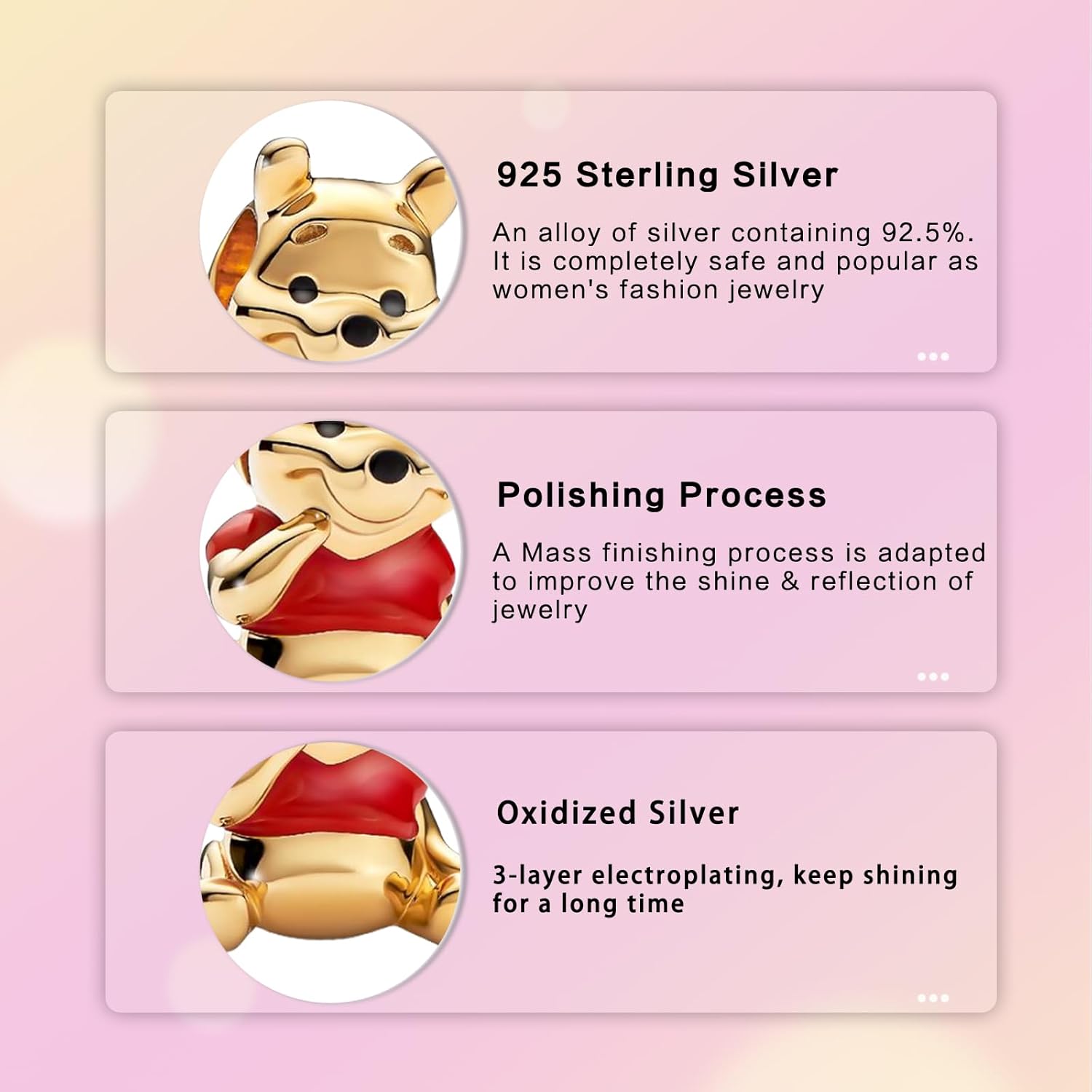 Hamsa Hand Dragon Bible Cross Prayer Charm 925 Sterling Silver Charms Fits Women's Charm Bracelet and Necklace Bead Charms Jewelry Gifts for Sister Friend - Image 5