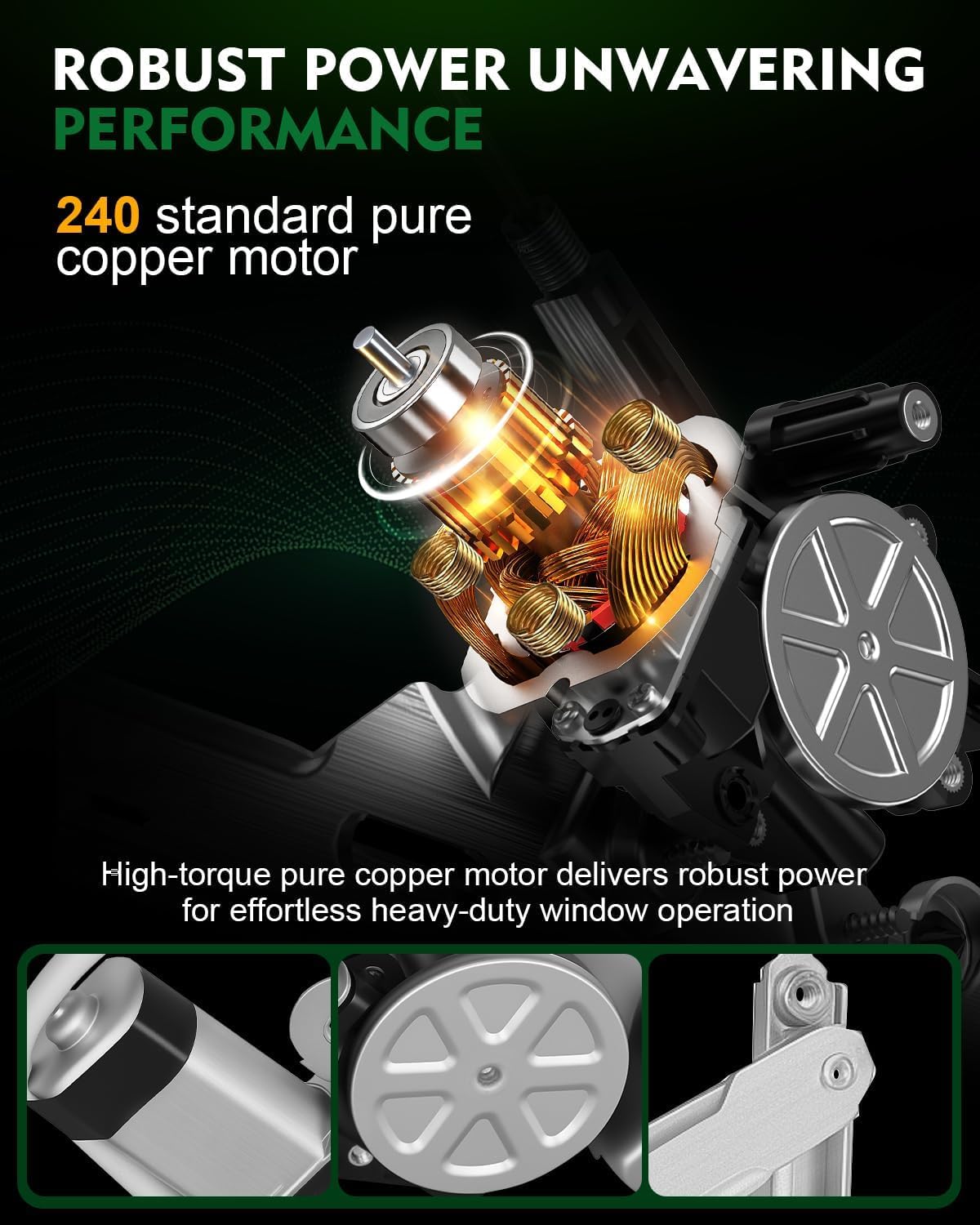 ‎741-506 Front Right Passenger Side Power Window Regulator with Motor for:-Toyota Corolla 2003 2004 2005 2006 2007 2008 for Corolla 03 04 05 06 07 08, with 2 Pins OE# 69810-02170 669810-12610