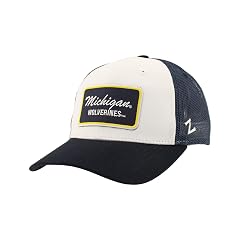Michigan Wolverines NCAA Officially Licensed Snapback Hat Big Rig Patch Navy White Brick