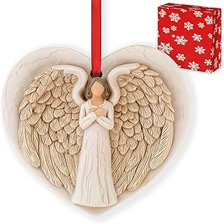 3D Angel Wings Figurines Ornaments for Christmas Tree