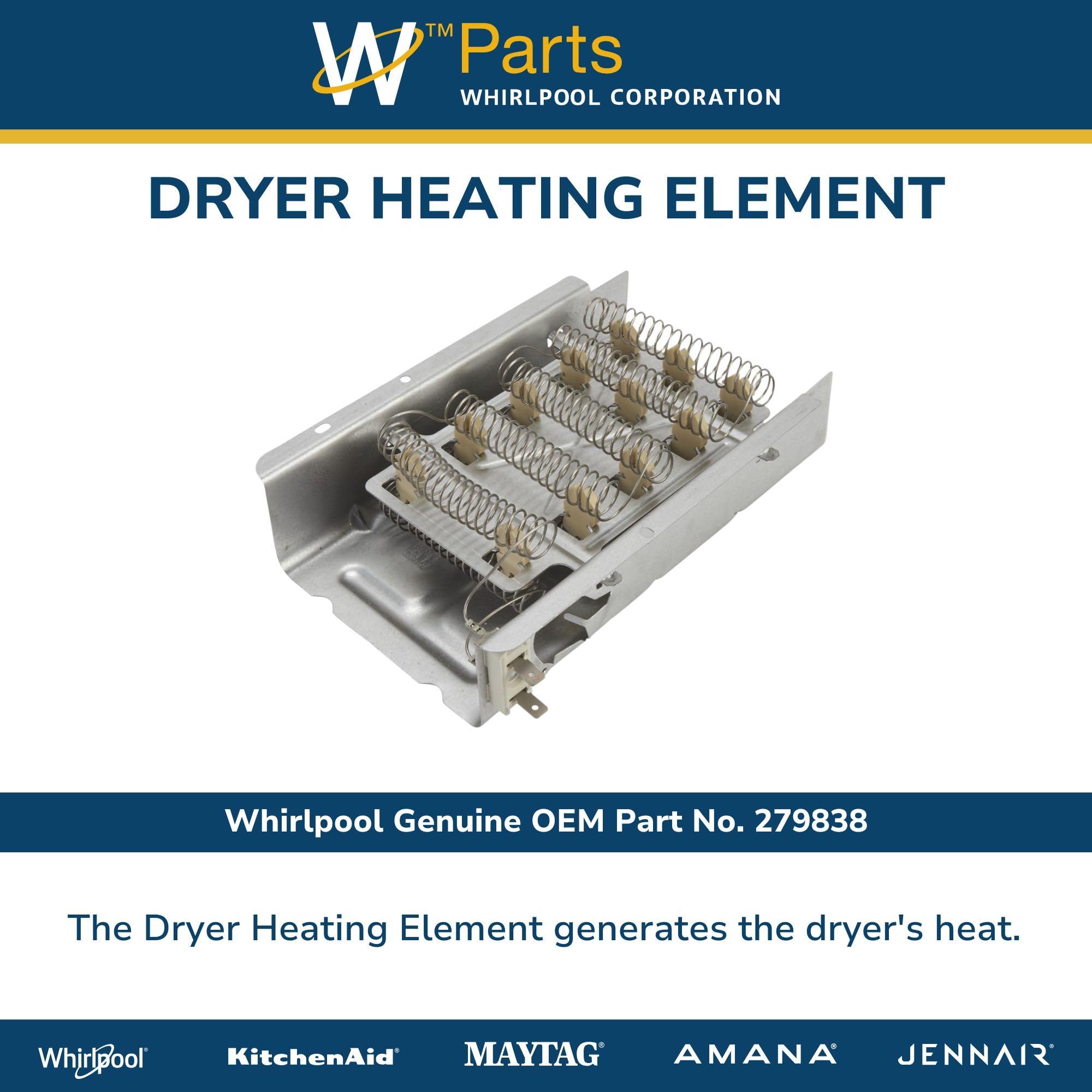Amazon.com: Whirlpool 279838 Genuine OEM Dryer Heating Element
