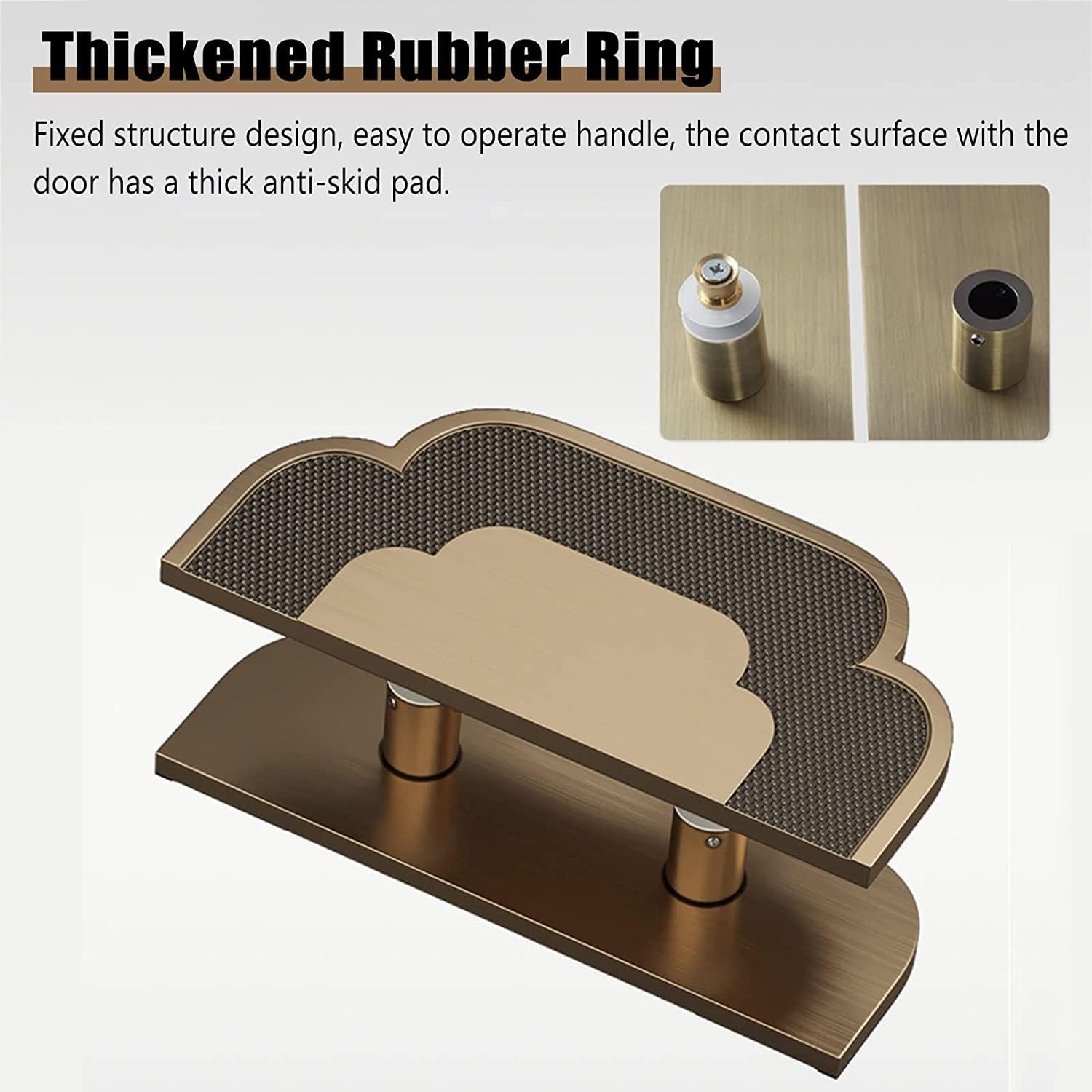 Barn Door Pull Handle, Door Pull Handle, Aluminum Curved Chinese Entry Doors Handles, Barn/Push Pull Gate for Hotel, Bar, Shops, Home, Easy Install (Color : Black, Size : Length 20cm/7.9in)