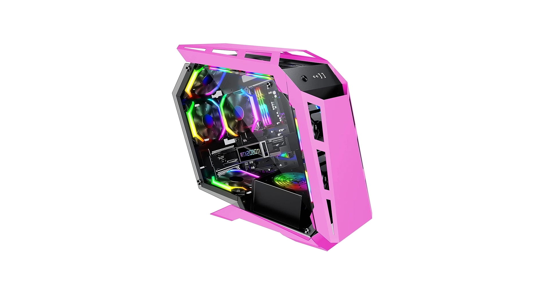 Amazon.co.jp: ミドルタワーPCケース RGB PCケース特殊形状