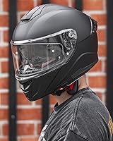 Vista 4 de ILM Replaceable Face Shield Helmet Visors for Full Face Motorcycle Helmet Model-861A/C