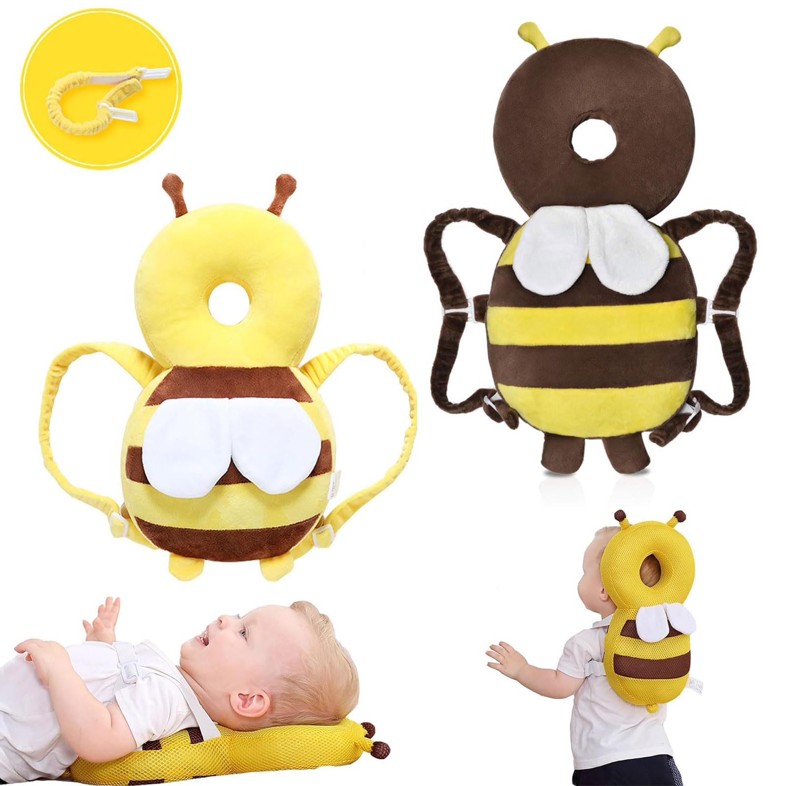 Protection Tête Bébé Sac à Dos - Coussin Réglable Et Respirant Pour Bébé Qui Apprend à Ramper/marcher - 7