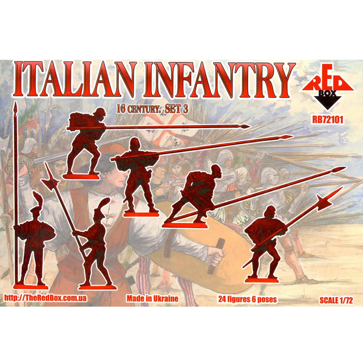 Amazon.com: Red Box RB72101 – Figurines Italian Infantry (Spike