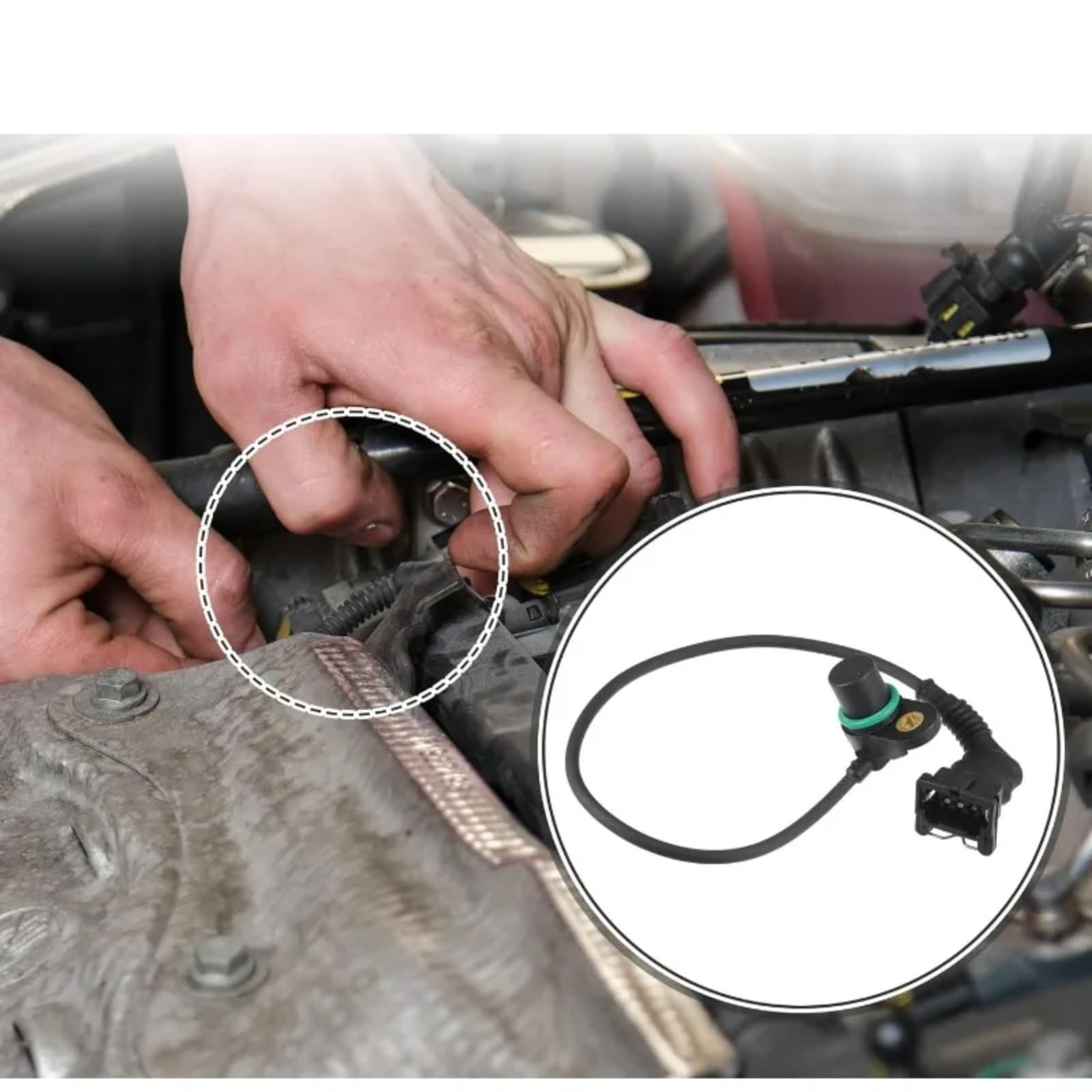 Capteur PMH Compatible Avec BMW Pour 540i 740i 1997-1998 Pour 740iL 1996-1998 V8 4.4L Berline Capteur De Position D'arbre À Cames Remplacer 12141742185