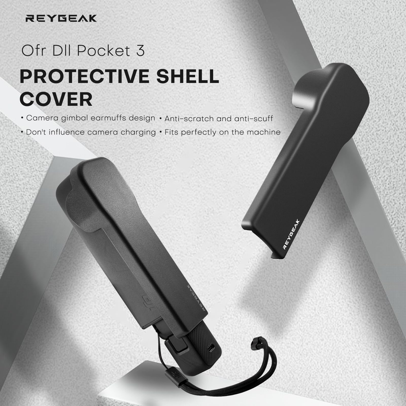REYGEAK per DJI Osmo Pocket 3 Gimbal Lens Cover protettiva, Portable Pocket 3 Protective Cage, Pocket 3 Accessori Custodia rigida Cover protettiva resistente