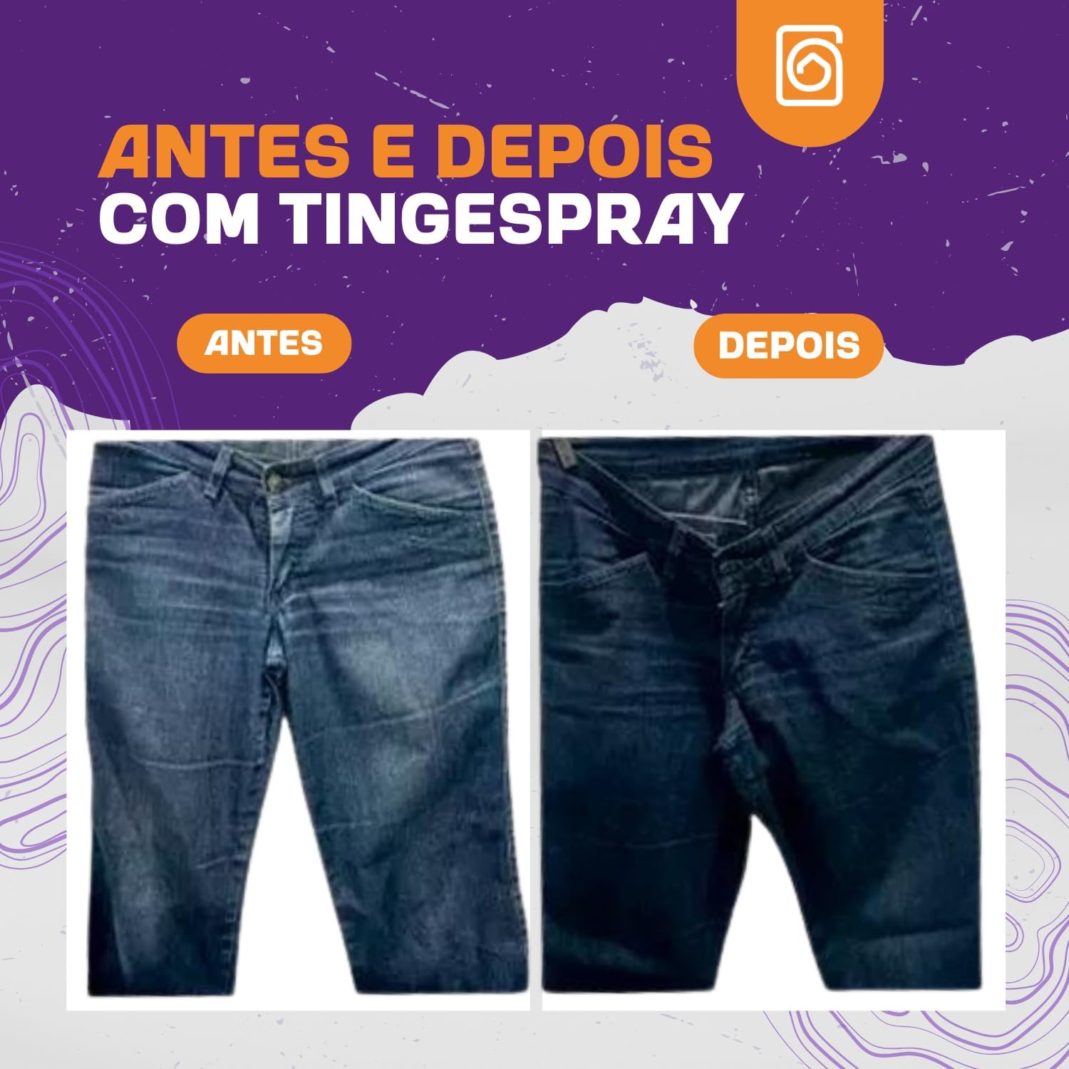 Tinta de Tecidos Roupas Estofados Carpetes - Tingespray Spray 100ML (Preto)
