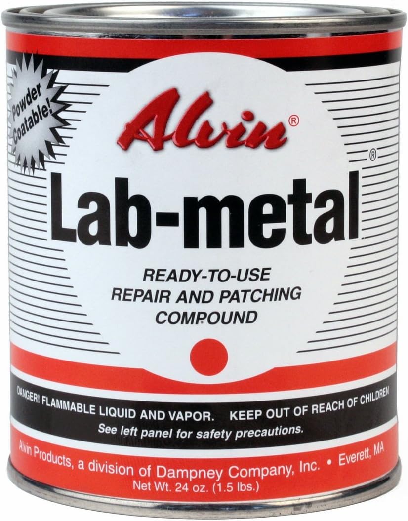 ALVIN 24 oz Lab Metal Durable Economical Repair Putty Dent Filler