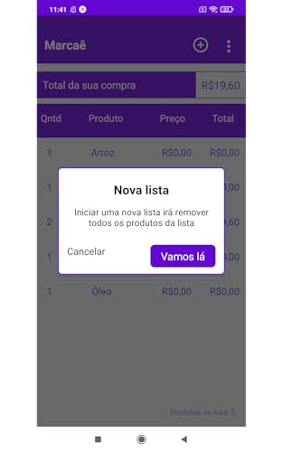 Marcaê - Lista de Compras