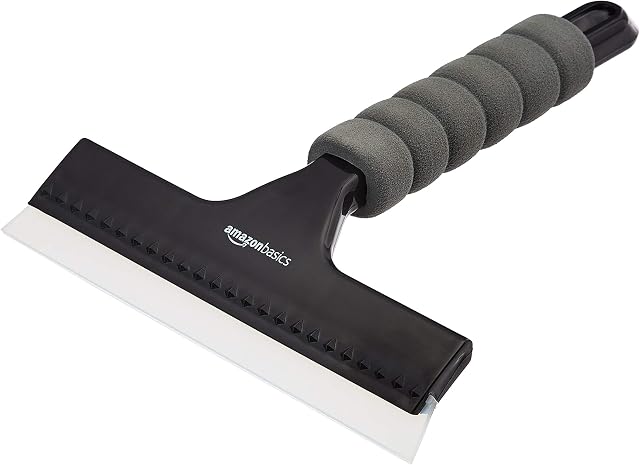 Amazon Basics Window Squeegee with Handle for Glass, Mirrors, Car Windows