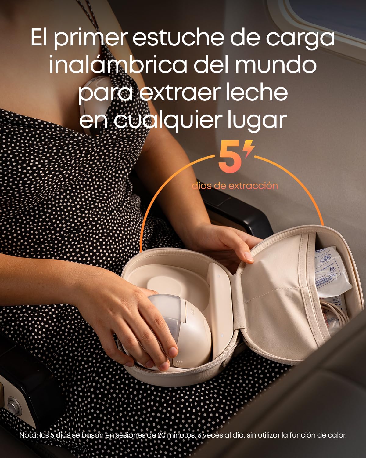 Sacaleches calefactable eufy S1, sacaleches con tecnología HeatFlow™, OptiRhythm™ controlado por app, succión de grado hospitalario, a prueba de fugas, ultrasilencioso para usar con sujetador.