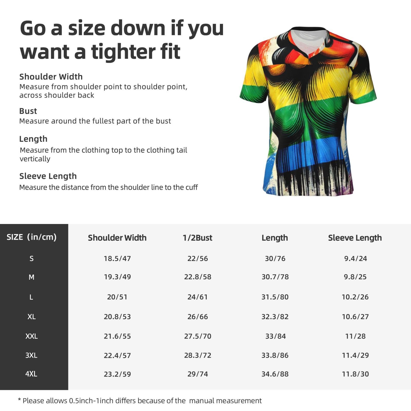 Stylish Athletic Sports Jersey LGBT-Gay-Pride-Rainbow Men's Rugby Jersey 4X-Large