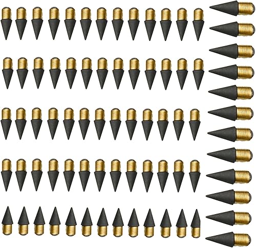 100 piezas de recambios eternos para lápices eternos, puntas sin tinta para escribir papelería