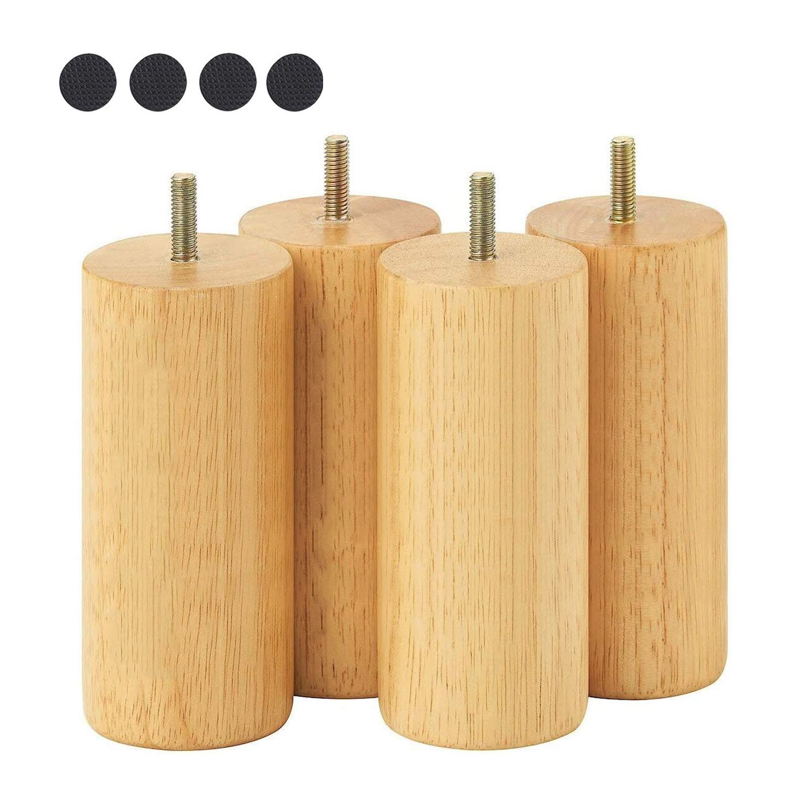 Amazon.co.jp: ソファ 脚 継ぎ足 無垢材、家具脚 木製 14cm・16cm、DIY