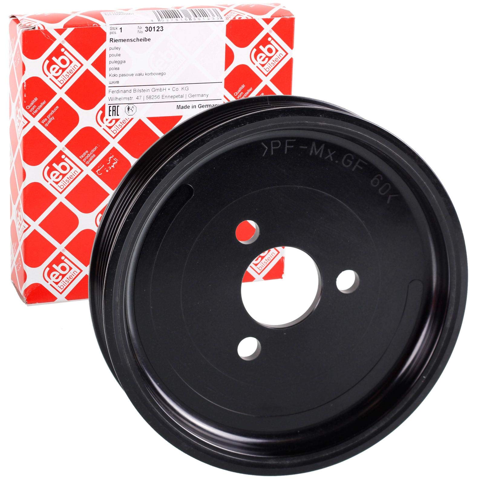 Febi bilstein 30123 Poulie, pompe de direction assistée | Compatible avec: BMW 3, 3, 3 Cabriolet, 3 Cabriolet, 3 Compact, 3 Compact, 3 Coupe, 3 Coupe, 3 Touring, 3 Touring, 5