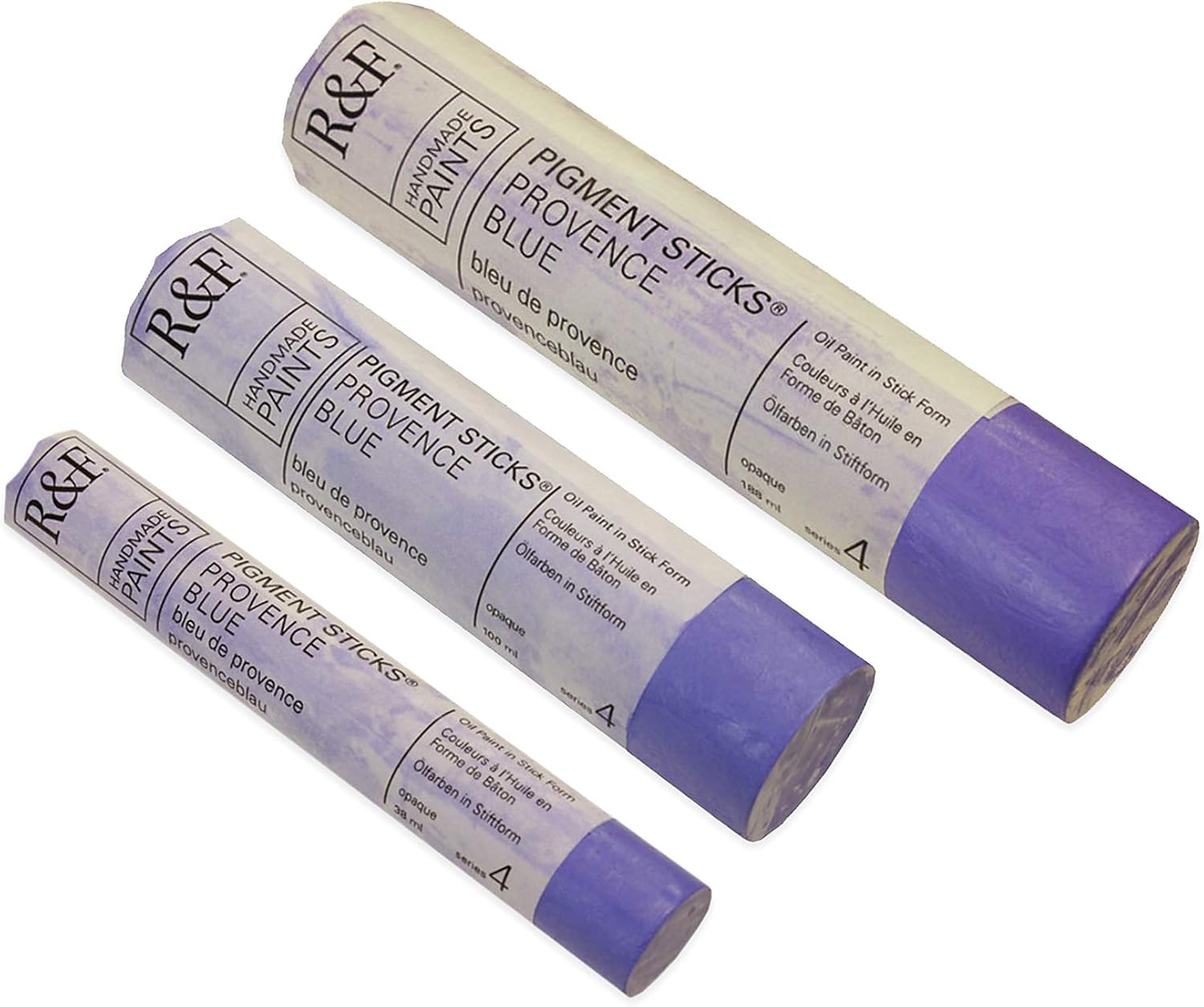 R&F Handmade Paints - Professional Oil Pigment Stick, Provence Blue, 100 ml