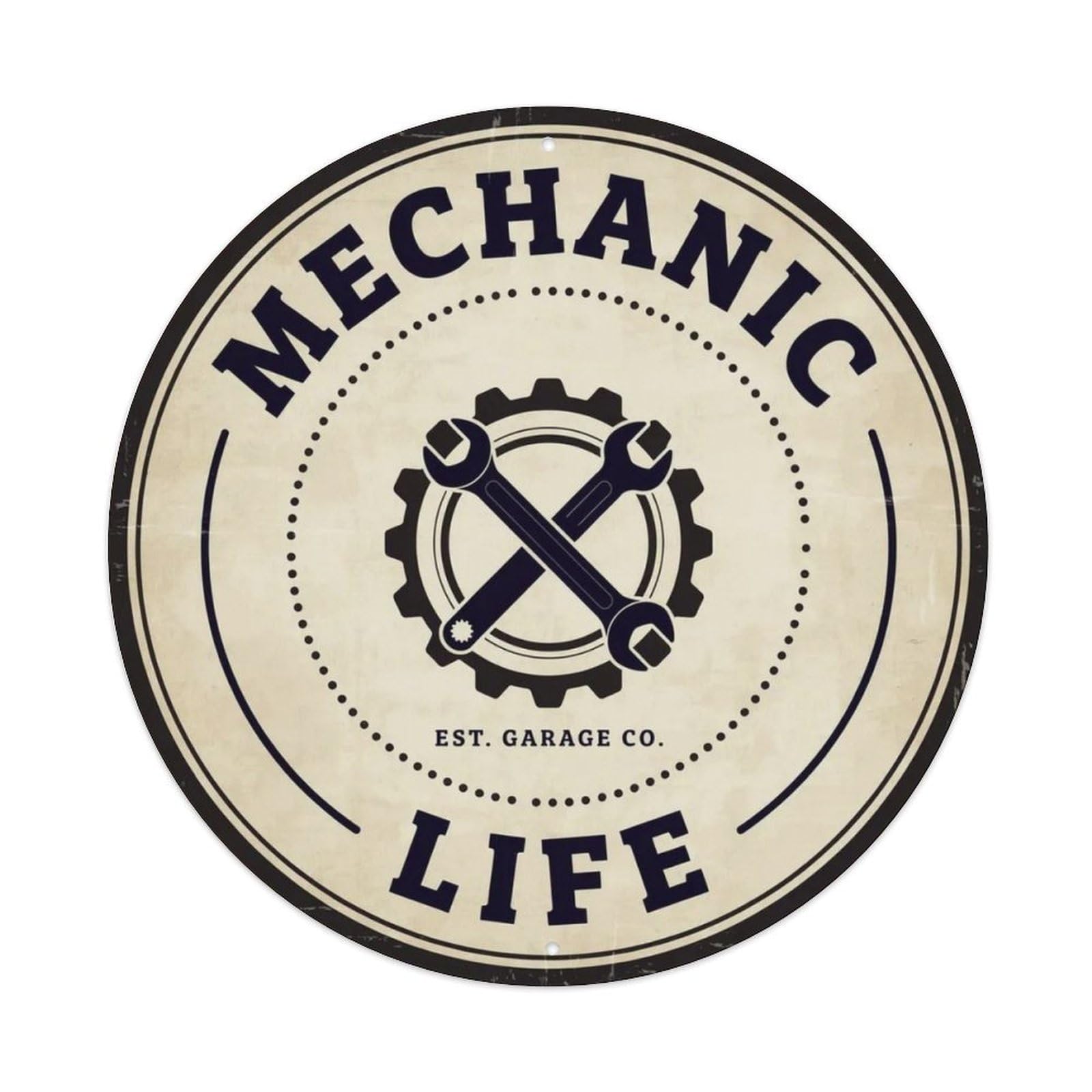 Mechanic Life Industrial Metal Tin Sign Plaque