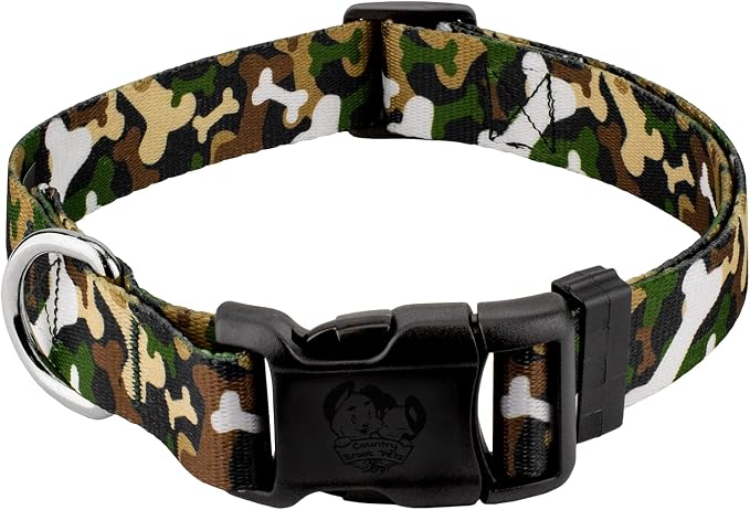 Collar para perro grande camuflaje Woodland Bone Camo miniatura 5