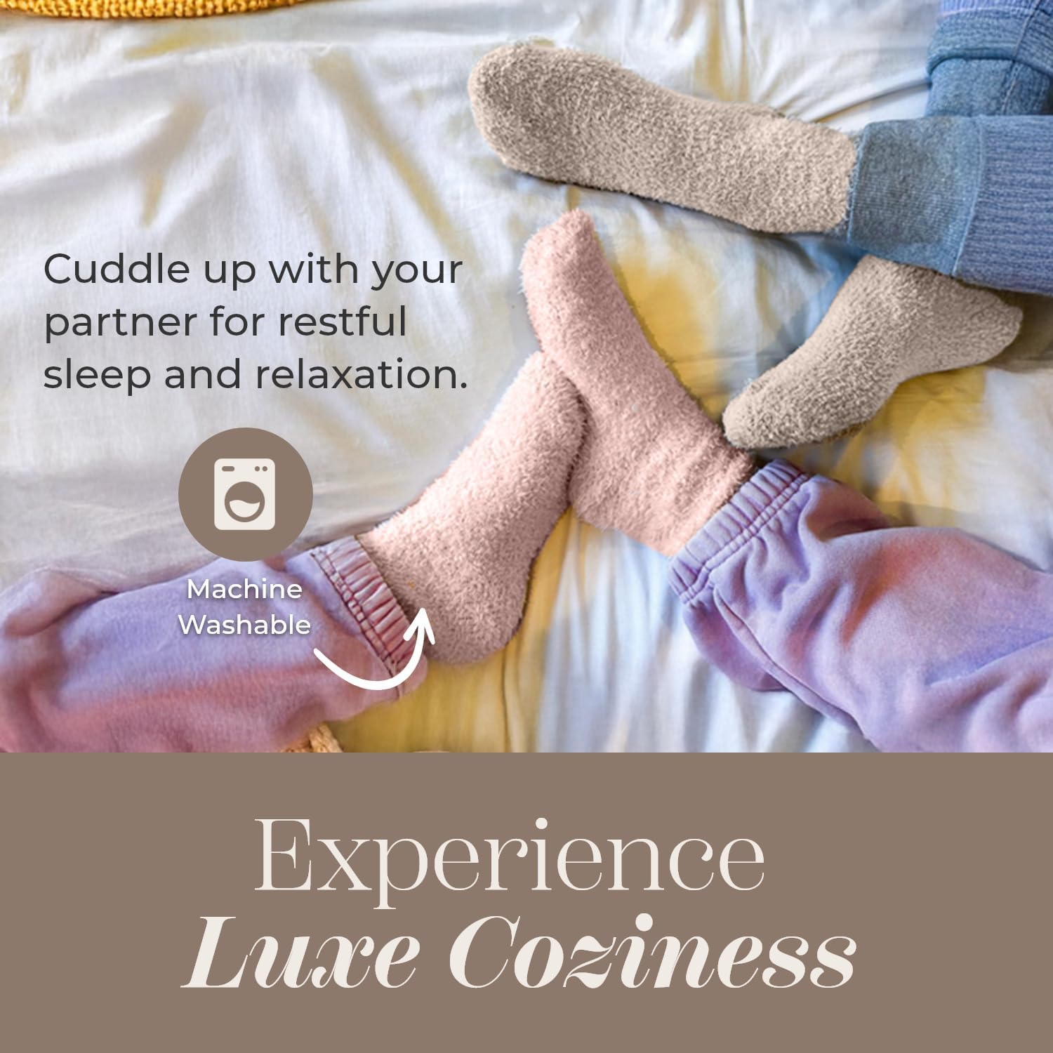 Fuzzy Socks for Women & Men - Cozy Cloud Socks for Sleeping, Gifts, Spa, Travel, Stress Relief, Lounge Wear - Image 7