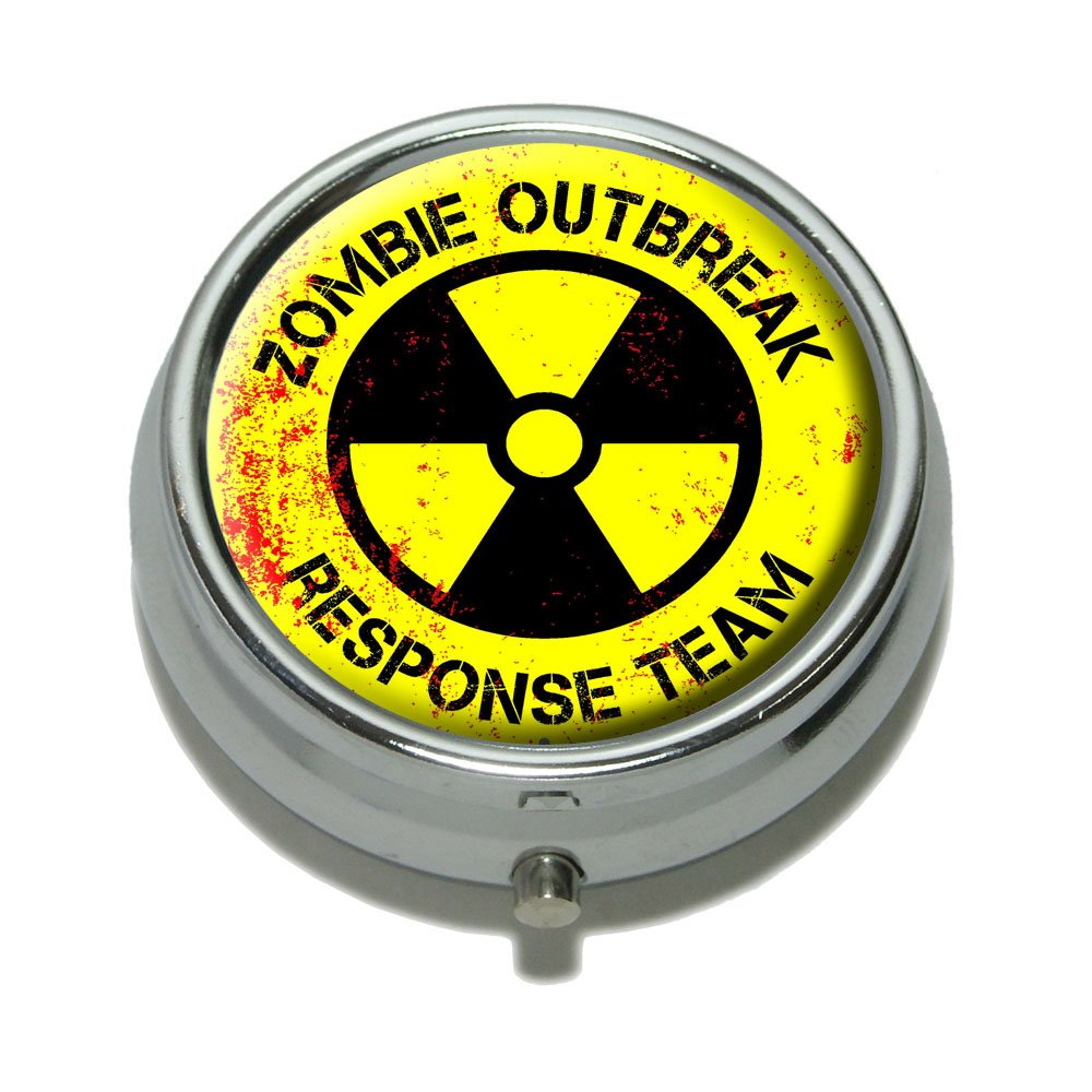 GRAPHICS & MORE Zombie Outbreak Response Team - Radiation Symbol Pill Case Trinket Gift Box
