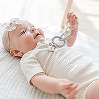 Vista 4 de Ryan & Rose Cutie Clinks - Juguete masticable para bebés (flor)