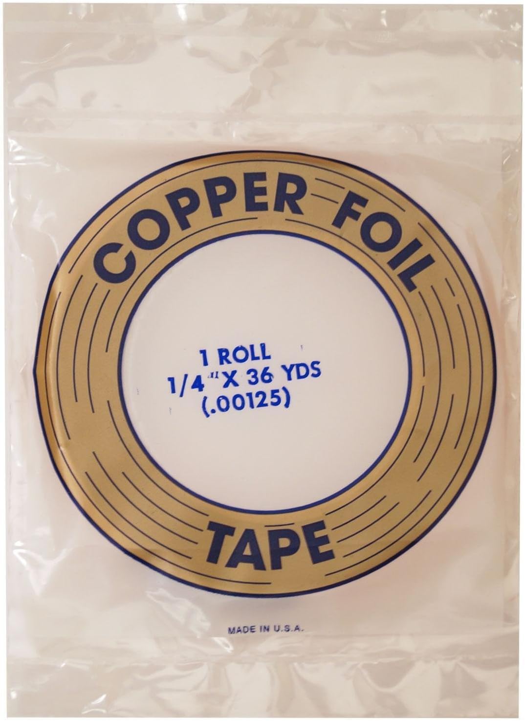 Edco 1/4" Copper Foil - 1.25 Mil. Thick