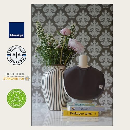 Miniatura 9 de Leya & Lior Paquete de 3 baberos para bebés de secado instantáneo de alta calidad, baberos unisex StayDri para babeo y dentición