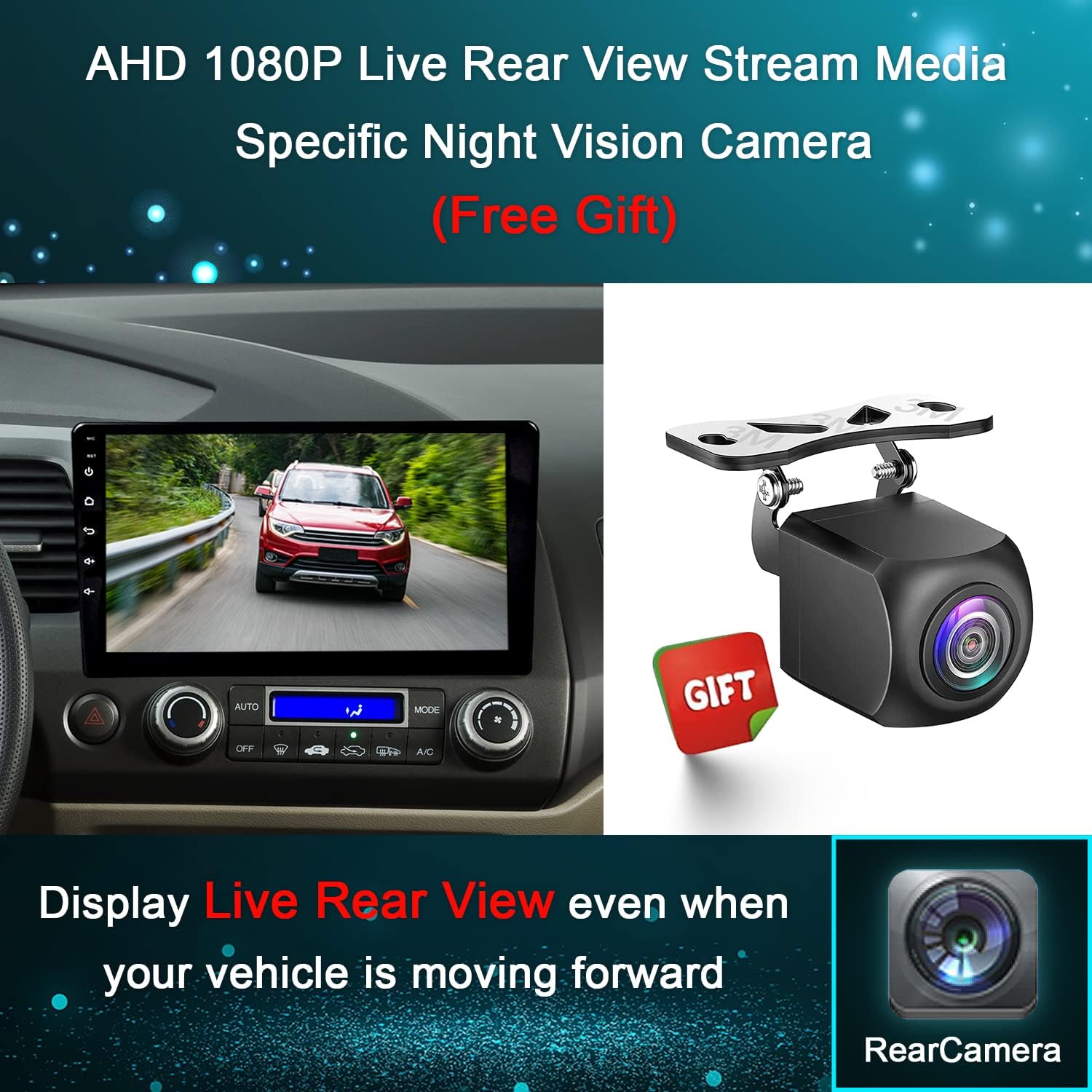 android car stereo for honda civic 2006 2011 built in carplay android auto 32gb 10 inch qled touchscreen car radio with live rear view backup camer