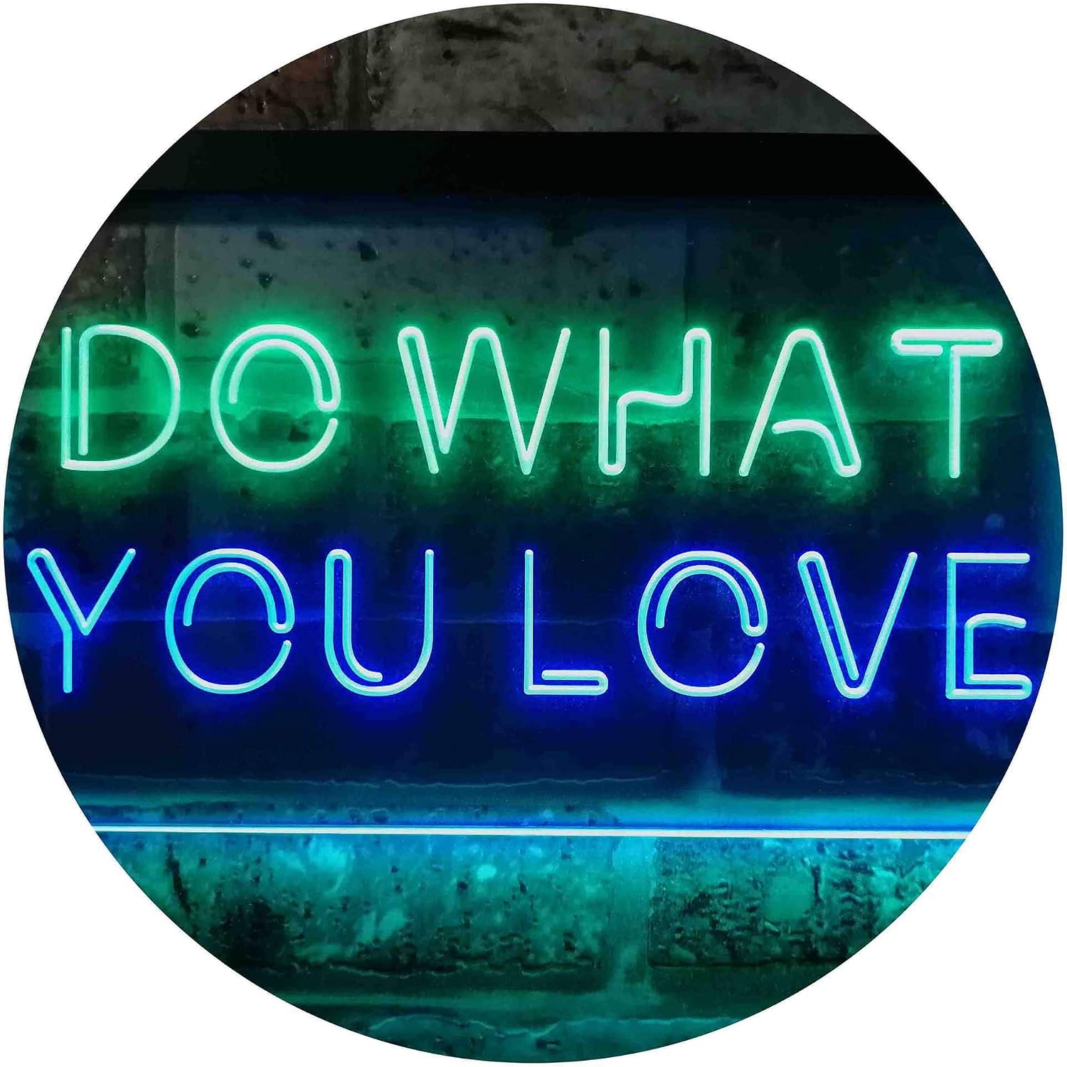 ADVPRO Do What You Love Bedroom Room Home Décor Dual Color LED Neon Sign Green & Blue 12" x 8.5" st6s32-i3199-gb