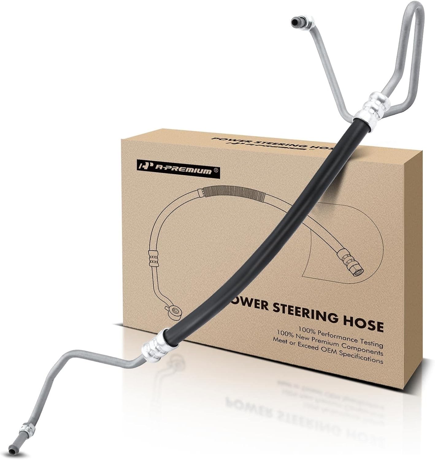 A-Premium Power Steering Hose Pressure Line Hose Assembly Compatible with Chevrolet Cargo Van Express GMC Savana 1500 2500 3500 5.0L 5.7L
