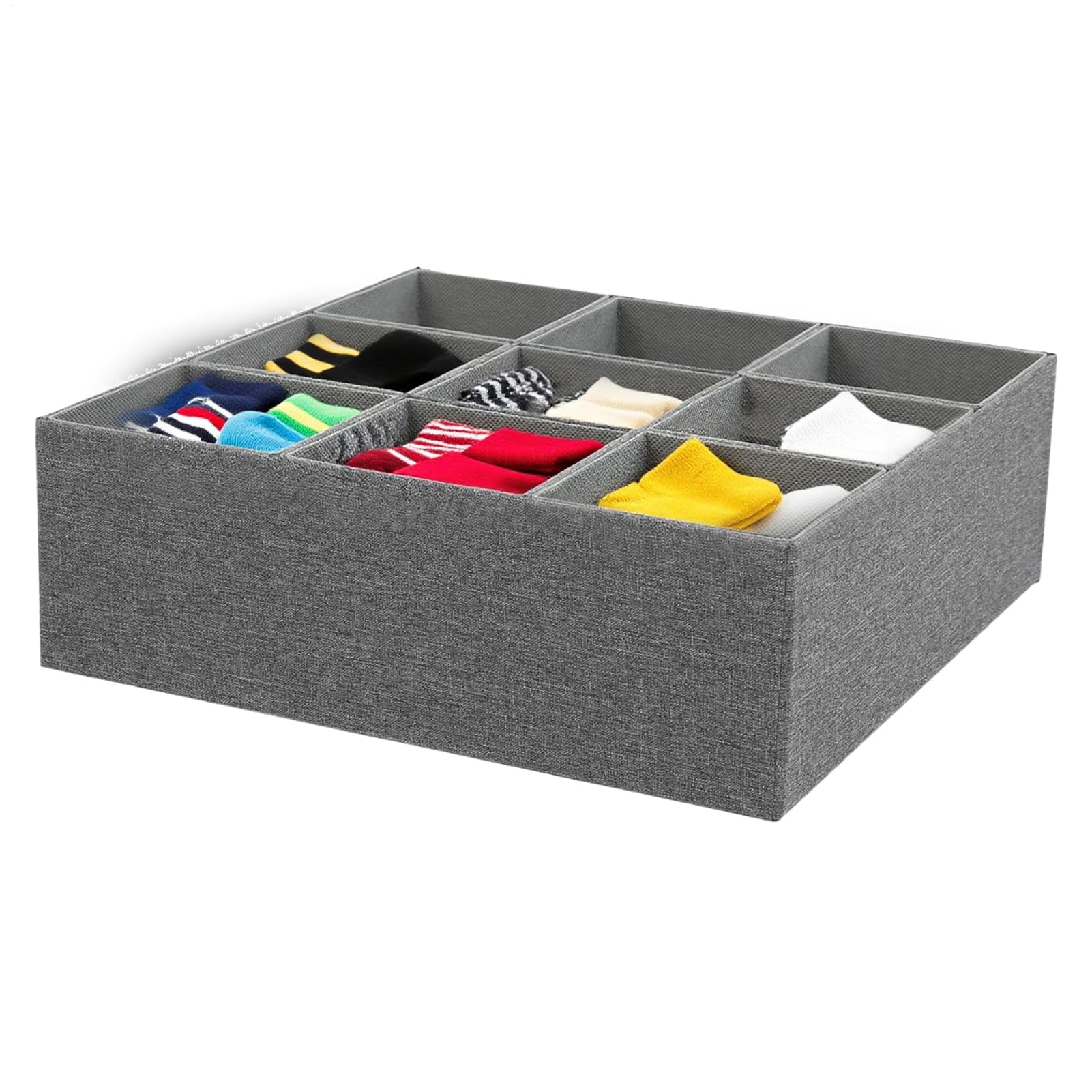 Organizer Da Cassetto Scatola in tessuto 9 scomparti per reggiseni, slip, | Organizer Biancheria Intima Abbigliamento, Sciarpa, Cintura, Bikini, Armadio, Cassettiera, Bagno, Dormitorio