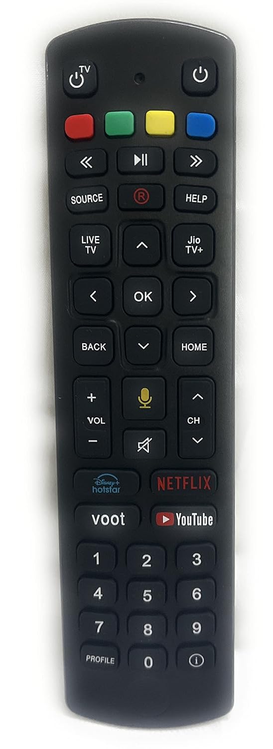 Buy Remote Control S Compatible with jio Fiber Box with Voice