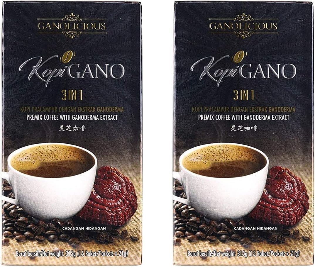 2 Boxes GanoCafe 3 in 1 Ganoderma Healthy Latte Coffee FREE Zrii Rise Coffee