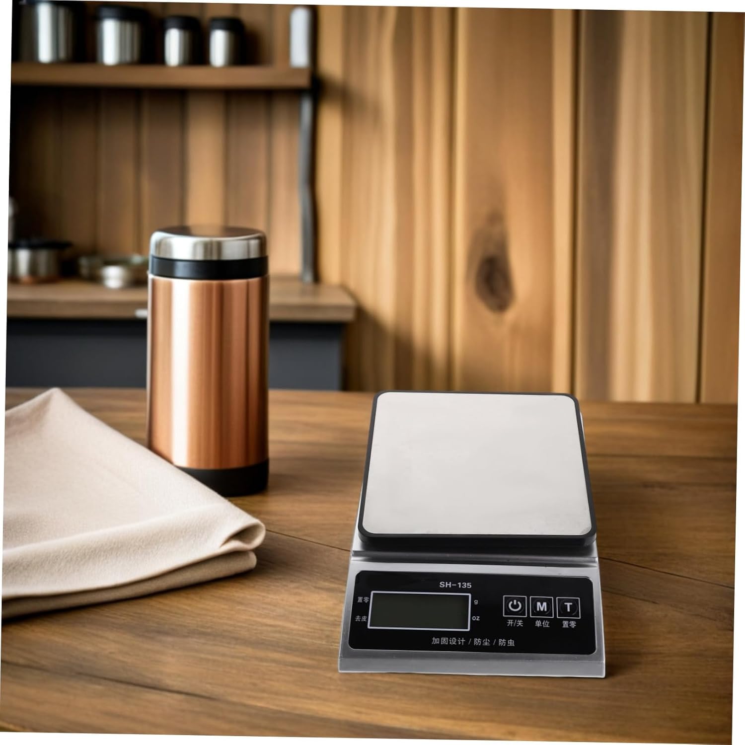 Digital Kitchen Scale for Baking and Cooking with Broad Capacity, Stainless Steel Construction, Precision Measurement of 0.1g Accuracy, Sleek Modern Design, and Cumulative Weighing