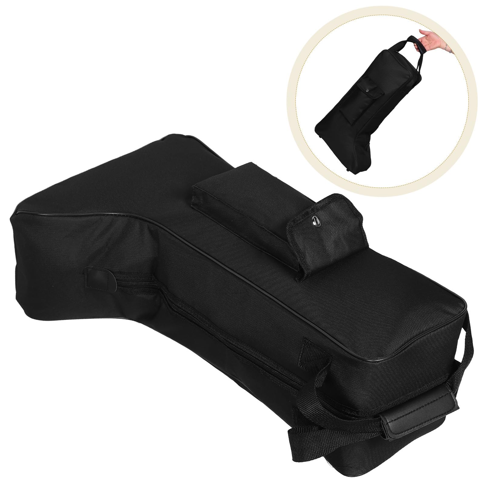 ifundom Borsa Porta Stivali da Equitazione Oxford Neri Tasca Frontale e Versatile per Viaggi e Attività Outdoor