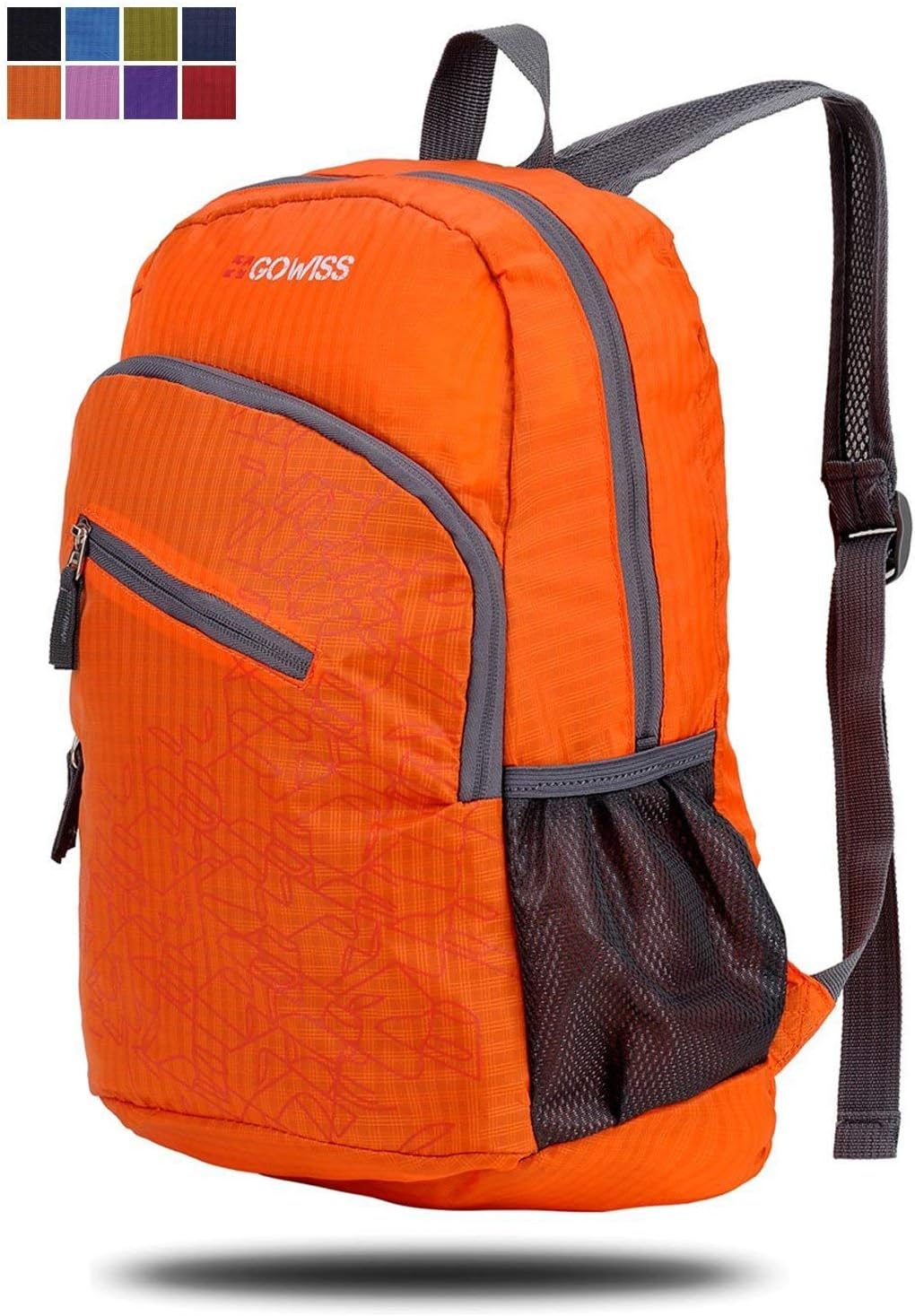 Backpack-Rated 20L/33L-Most Durable Packable Convenient Lightweight Travel Backpack Daypack - Waterproof,Ultralight and Handy (Orang, 20L)