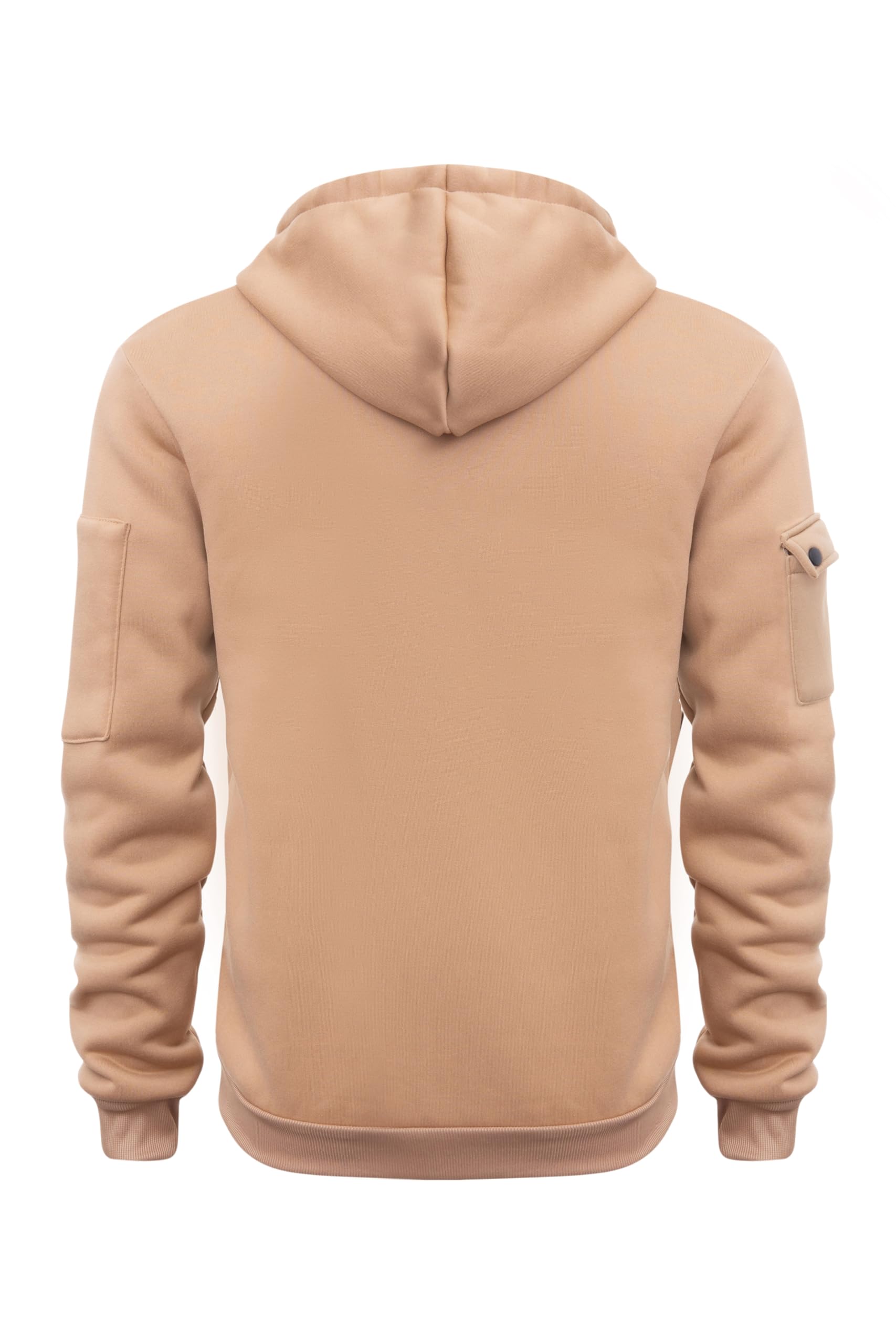 MakingDa Męska bluza z kapturem z zamkiem 1/4 zapinana na zamek błyskawiczny kieszeń polar sznurek długi rękaw dres topy mankiety koszule z kapturem luźny krój na co dzień klasyczna modna bluza z