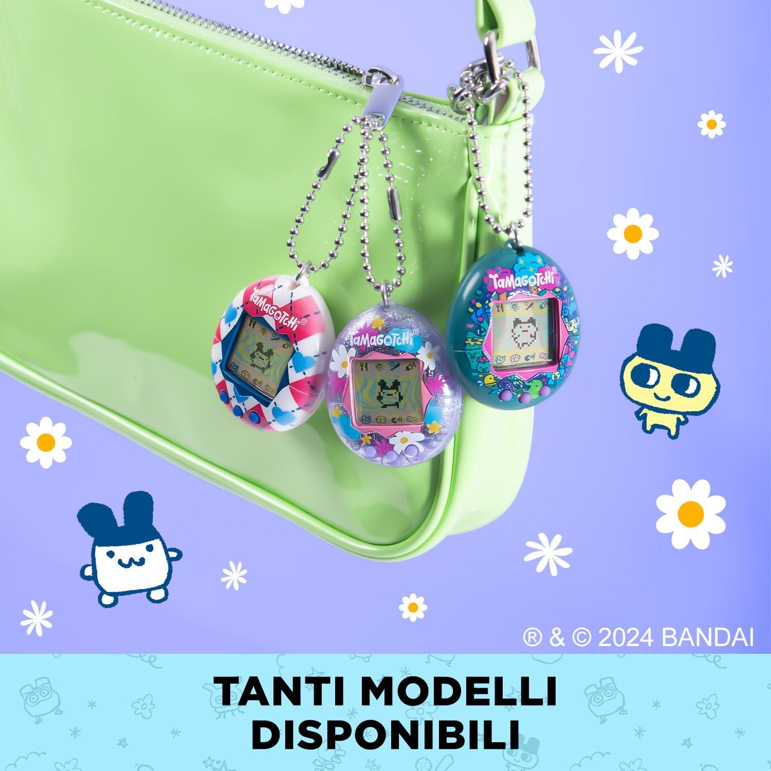 Tamagotchi Original Bandai Berry Delicious Virtual Pet LCD Screen Interactive Game Italian