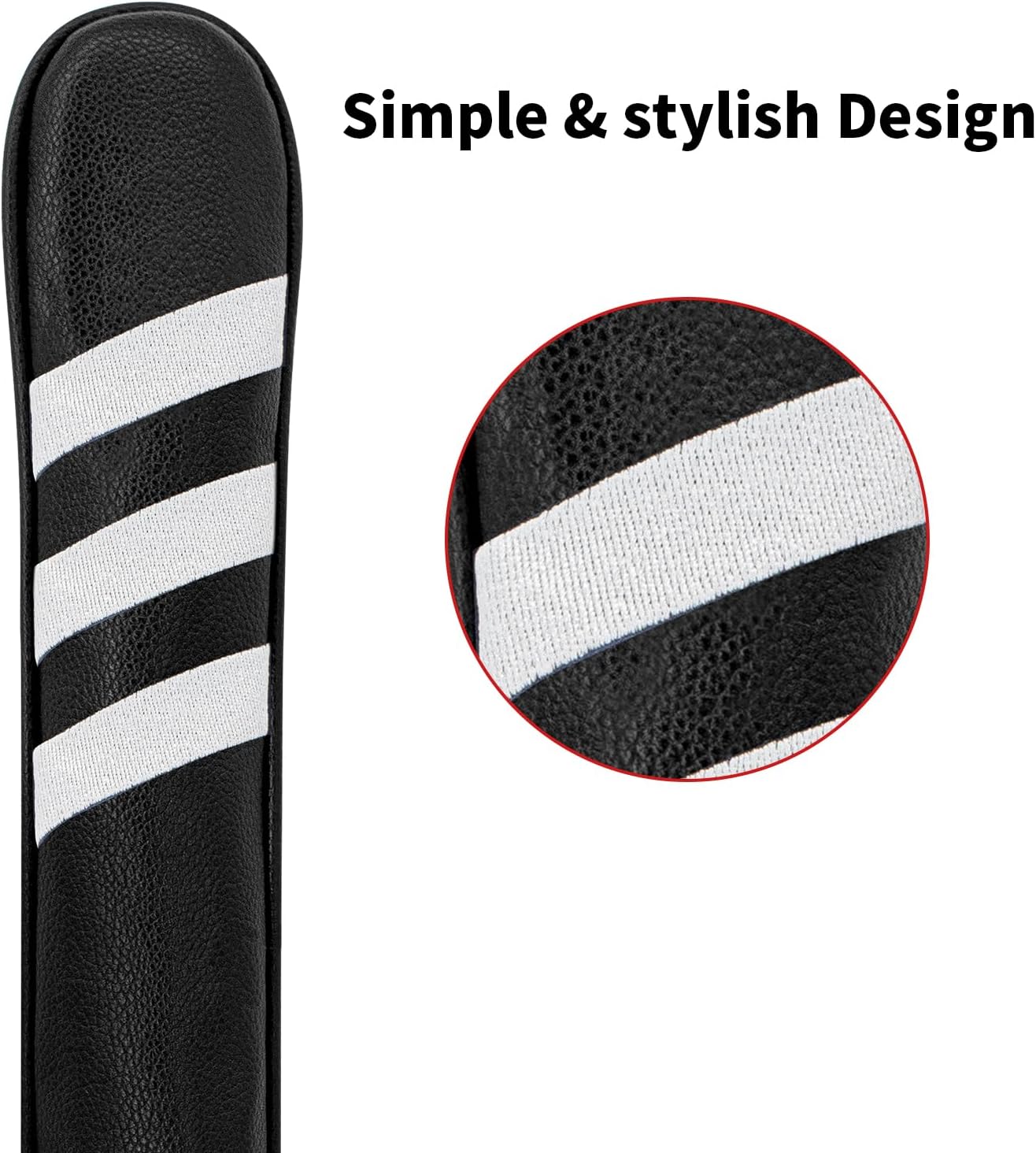 American Three-Slash Design Alignment Stick Cover High-end PU Golf Alignment Stick Cover Protective Box Alignment Sticks, Golf Club Protection Alignment Sticks Hold Dual-Pole Stable Storage. image 5