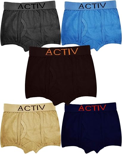 HAP Boys' Cotton Trunks (Pack of 5)