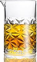 Almagic 24oz Crystal Cocktail Mixing Glass - Thick Heavy Base, Lead-Free, Stable Stirring for Manhattans & Old Fashioneds, Ideal Bartender Gift